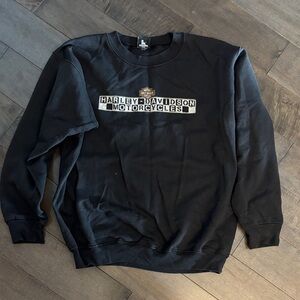 Harley-Davidson motorcycle Black Crewneck Sweater